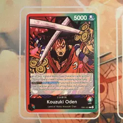 EB01-001 Kouzuki Oden : Leader One Piece English TCG Card : EB01: Extra Booster - Image 1