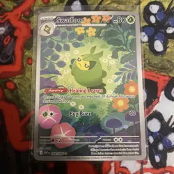 Pokemon TCG White Flare Swadloon Card IR 088/086 NM Condition - Image 1