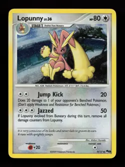 Lopunny 9/17 Uncommon POP Series 9 Pokemon Card - Image 1