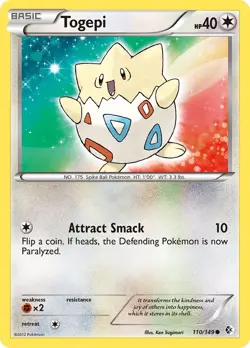 Togepi 110/149 Common Boundaries Crossed Pokemon Card - Image 1