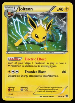 Jolteon 26/98 Holo Rare XY - Ancient Origins Pokemon Card - Image 1