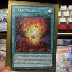 Yu-Gi-Oh! Jurrac Volcano 1st Edition Secret Rare Card BLMM-EN019 NM - Image 1