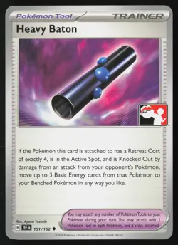 Pokemon Heavy Baton 151/162 Prize Pack Series Cards Non-Holo Pack Fresh - NM - Image 1