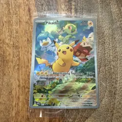Pokemon Pikachu TCG SVP027 Black Star Promo Holo Card Near Mint Condition - Image 1