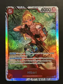 Hibari OP11-010 SR One Piece Card Game TCG A Fist of Divine Speed NM - Image 1
