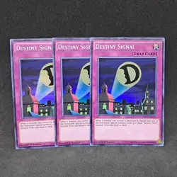 3x Destiny Signal DESO-EN059 1st Edition Super Rare NM Near Mint Yu-Gi-Oh! Card - Image 1