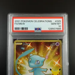 PSA 10 Mew 025/025 Pokemon Celebrations Gold Holo Graded Card - Image 2