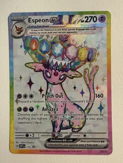 Espeon ex SVP175 Sv: Scarlet & Violet Promo Cards Holo PRISMATIC EVOLUTIONS - Image 1