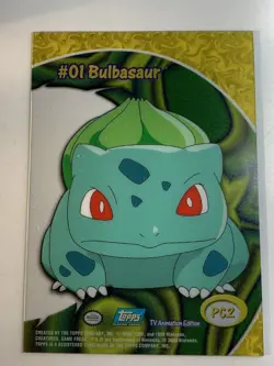 2000 Topps Pokemon TV Animation Series 2 #PC2 Bulbasaur Clear Card (B) - Image 2
