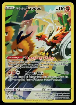 Pokemon Card - Galarian Zapdos Sword & Shield Promo SWSH283 Holo - Image 1