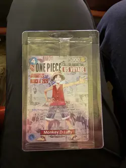 One Piece Monkey D. Luffy US College Basketball SEALED Promo Card - Image 1