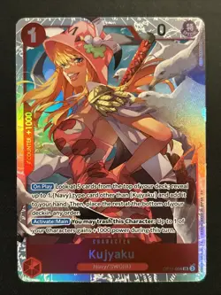 OP11-004 Kujyaku a Fist of Divine Speed TCG Super Rare Card NM - Image 1