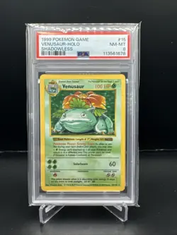 1999 Pokemon Game Venusaur Holo Shadowless Psa 8 - Image 1
