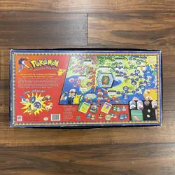 Hasbro Pokemon Master Trainer Game Board 1999 Edition Near Complete Needs Dice - Image 3