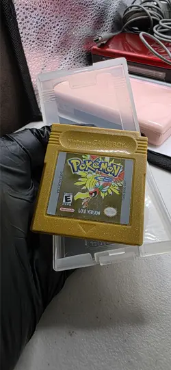 Pokemon Gold Version (Nintendo Game Boy Color, 2000) GBC Authentic New Battery 45496731212 - Image 1