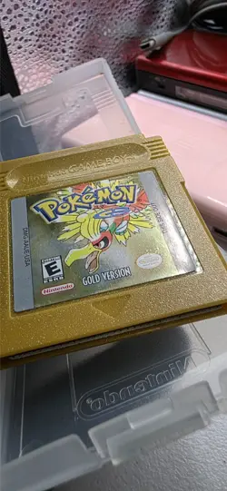 Pokemon Gold Version (Nintendo Game Boy Color, 2000) GBC Authentic New Battery 45496731212 - Image 2