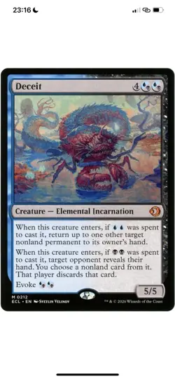 Deceit Lorwyn Eclipsed Regular 0212 - Image 1