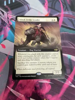 MTG - AINOK STRIKE LEADER - EXTENDED ART - RARE - TDC - NM - Image 1