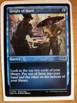 Sleight of Hand NM PROMO PACK Wilds of Eldraine MTG FREE SHIPPING - Image 1
