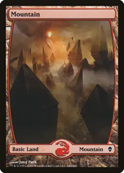 MTG Mountain (243) Full Art ** Zendikar ** English (NM) - Image 1