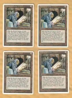 4x Library of Leng (Fourth Edition Core Set, English) NM MTG 4 4th Base - Image 1