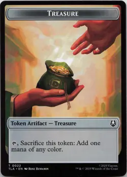Aang, Awoken Avatar - Marit Lage // Treasure Double-Sided Token T Avatar: NM MTG - Image 2