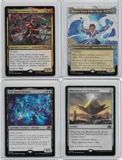 Magic The Gathering Mythic Rare Lot 4 The Speed Demon Katara Carnage Monument - Image 1