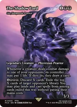 The Shadow Lord - Gix, Yawgmoth Praetor (Showcase) [FINAL FANTASY] MTG - Image 1
