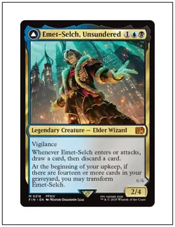 1x Emet-Selch, Unsundered, Magic the Gathering MTG NM - Image 1