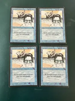 4 MtG Merfolk Assassin: The Dark LP ACTUAL PHOTOS! - Image 1