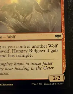Hungry Ridgewolf 161/277 Common Innistrad: Crimson Vow Magic: The Gathering - Image 5