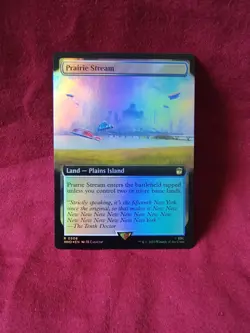 Mint/Near-Mint, English MTG Prairie Stream Foil Extended Art Borderless - Image 1