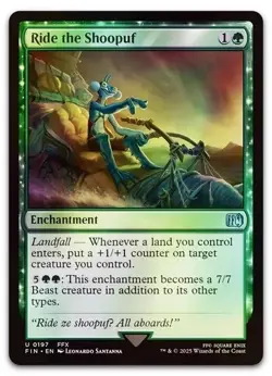 Ride the Shoopuf #197 (Foil) (NM) Final Fantasy FIN Magic MTG - Image 1