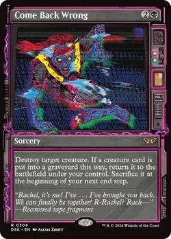 Come Back Wrong (Showcase) - Rare - Regular - Duskmourn - 309 - Image 1
