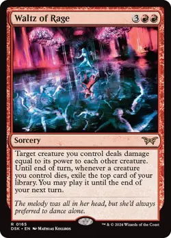 Waltz of Rage - Rare - Regular - Duskmourn - 165 - Image 1