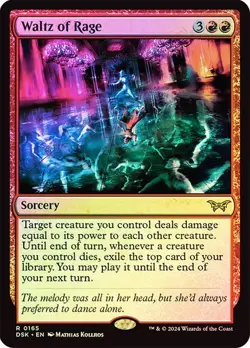 Waltz of Rage - Rare - Foil - Duskmourn - 165 - Image 1