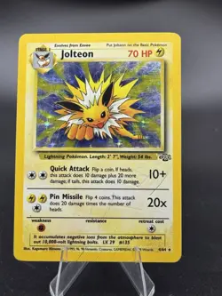 Jolteon - 4/64 - Jungle Unlimited 1999 - WOTC - Holo Rare - DMG - Pokemon TCG - Image 1
