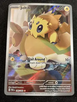 Pokemon Joltik 196/182 SV04: Paradox Rift Illustration Rare Holo Lightning Lp/nm - Image 1