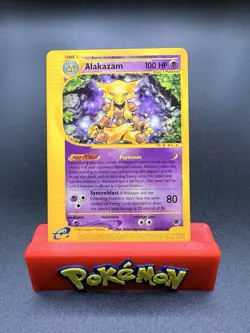 Pokemon TCG Alakazam Expedition Base Set 33/165 Regular Rare - NM - Image 1