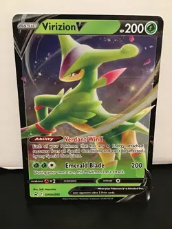 Virizion V SWSH295 Holo Pokemon Black Star Promo - Image 1