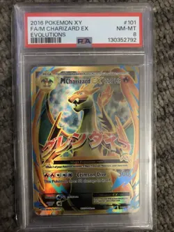 M Charizard EX 101/108 PSA 8 | Full Art Holo XY Evolutions 2016 Pokemon TCG - Image 1