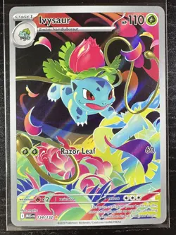 Ivysaur 134/132 Mega Evolution Illustration Rare Pokemon NM IR Full Art Holo - Image 1