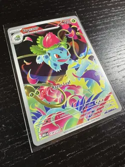 Ivysaur 134/132 Mega Evolution Illustration Rare Pokemon NM IR Full Art Holo - Image 3