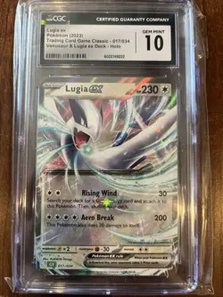 Pokemon TCG Lugia EX 017/034 Venusaur and Lugia Ex Deck CGC 10 - Image 1