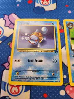 Dark Blastoise Wartortle Squirtle Team Rocket Set Lot Vintage Pokemon - LP - Image 2