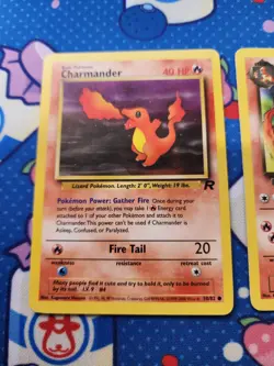 Dark Charizard Charmeleon Charmander Team Rocket Set Lot Vintage Pokemon - LP - Image 2