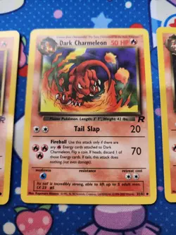Dark Charizard Charmeleon Charmander Team Rocket Set Lot Vintage Pokemon - LP - Image 3