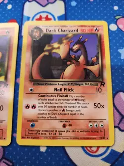 Dark Charizard Charmeleon Charmander Team Rocket Set Lot Vintage Pokemon - LP - Image 4