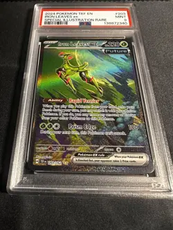 Pokemon TCG Iron Leaves EX Scarlet & Violet Temporal Forces 203/162 PSA9 - Image 2