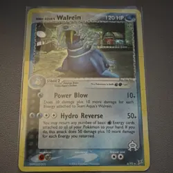 Pokemon TCG Team Aqua's Walrein Team Magma vs Team Aqua Holo Rare 6/95 120 HP - Image 1